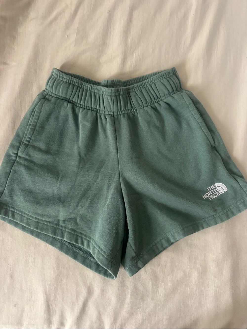 The North Face Women's Sage Green Athletic Fleece Shorts